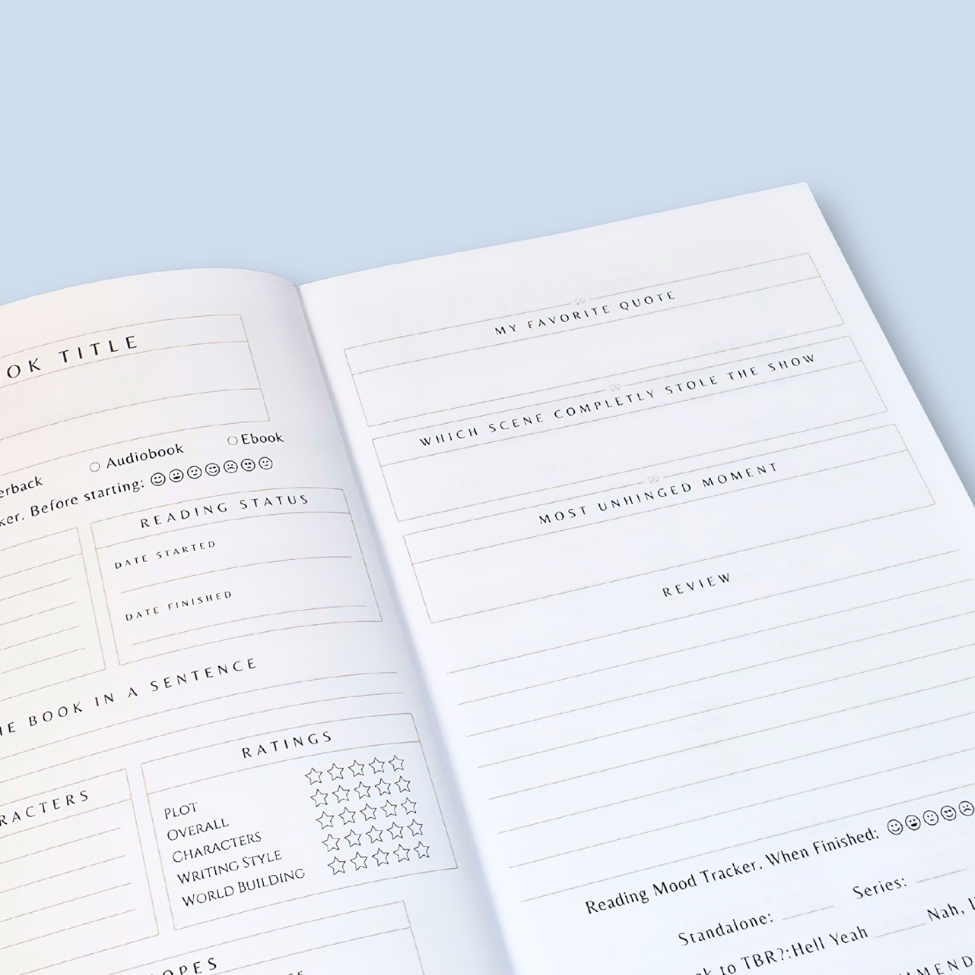 sample page, inside the journal