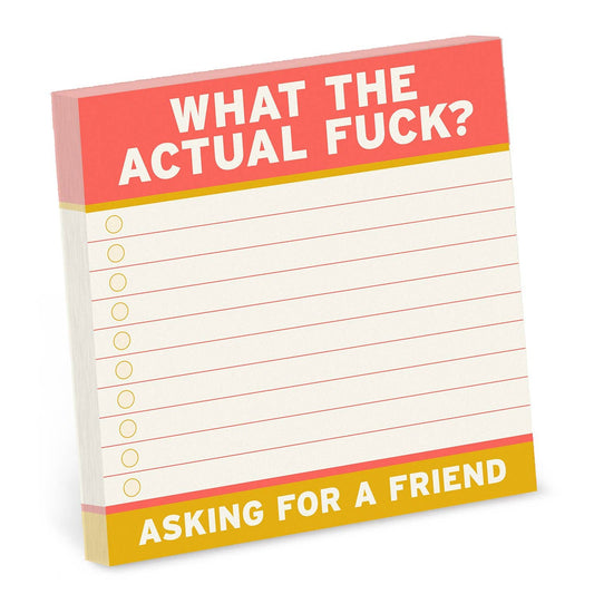 Actual Fuck Large Sticky Notes (4 x 4-inches)