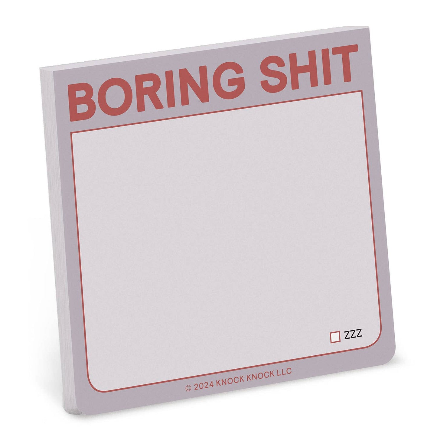 Boring Shit Sticky Note (Gray)