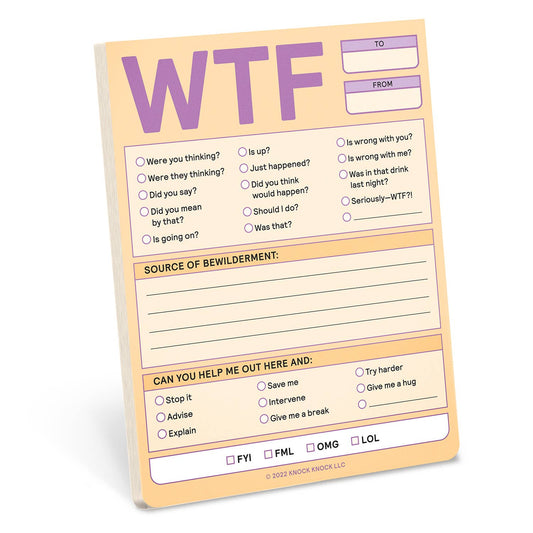 WTF Nifty Note Pad (Pastel Version)