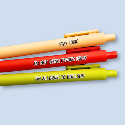 Stay Toxic — Snarky Pen Set