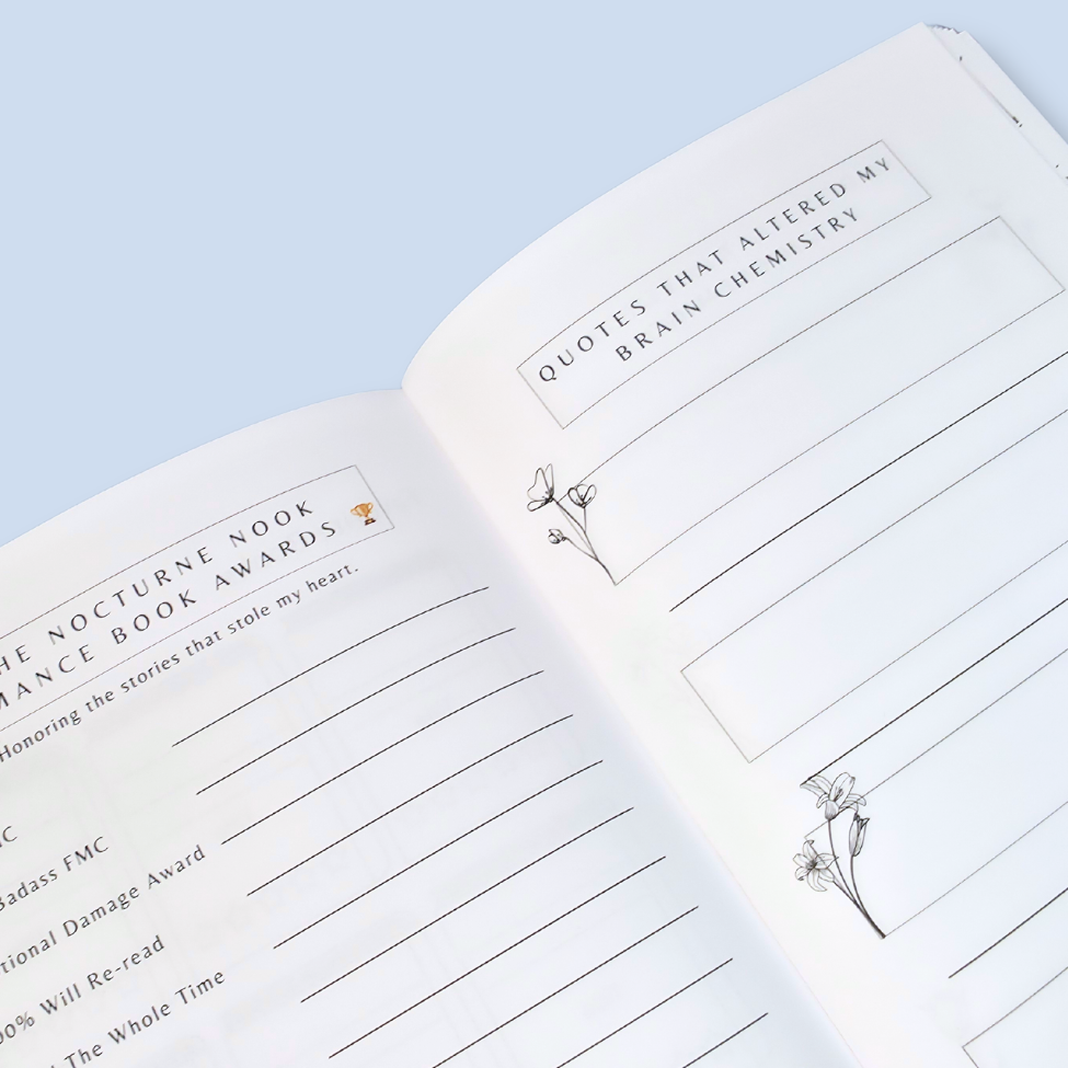 sample page, inside the journal