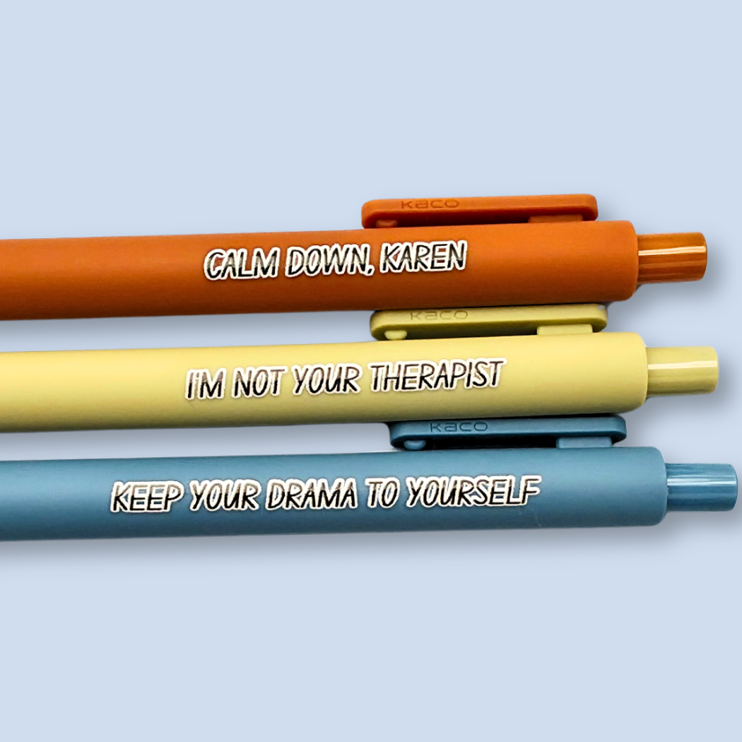Calm Down, Karen — Snarky Pen Set