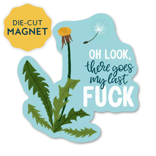 There goes my last fuck - Funny Magnet