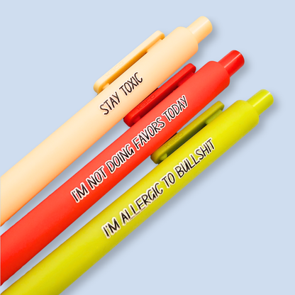 Stay Toxic — Snarky Pen Set