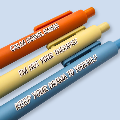 Calm Down, Karen — Snarky Pen Set