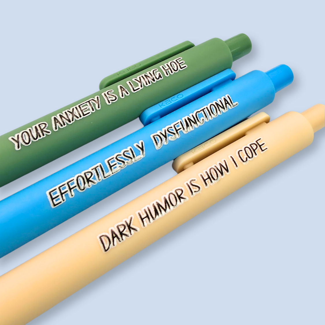 Your Anxiety is a Lying Hoe – Snarky Pen Set for the Anxiously Fabulous
