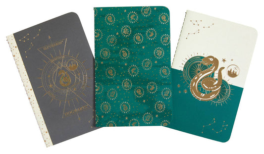 Harry Potter: Slytherin Constellation Sewn Pocket Notebook Collection (Set of 3)