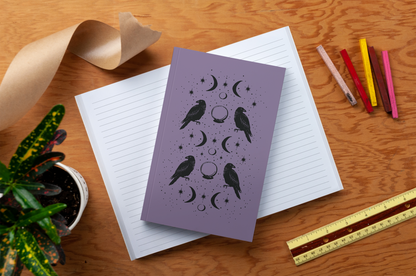 Raven of Fortune Layflat Journal Notebook