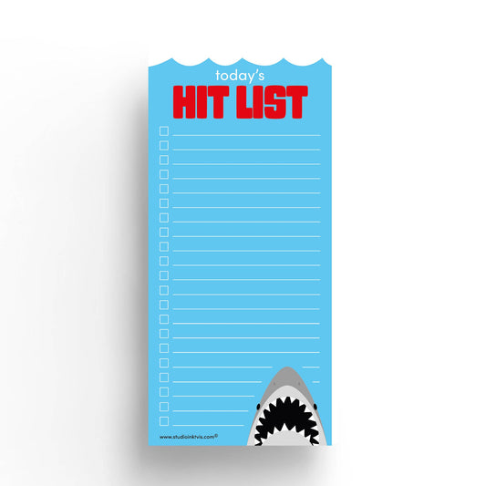 Today’s Hit List Notepad – Funny & Fierce To-Do List | 3.5" x 8.5" | 50 Sheets by Studio Inktvis