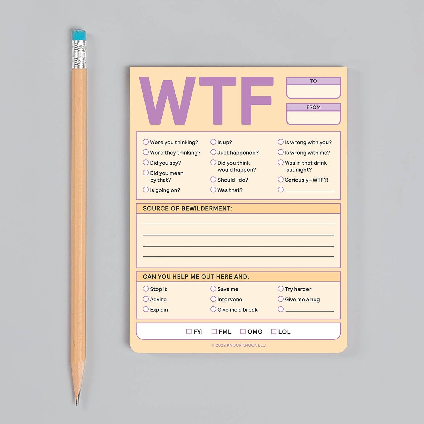 WTF Nifty Note Pad (Pastel Version)