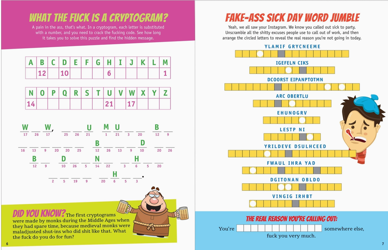It's All F*Cking Fun and Games Adult Activity Book