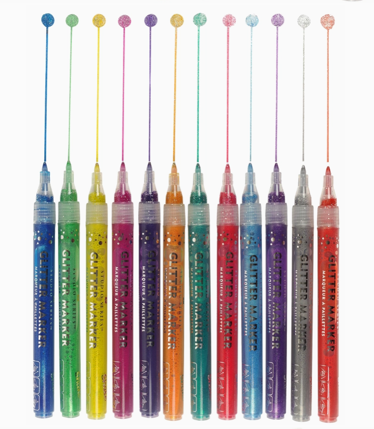 Studio Series Glitter Markers (Set of 12)