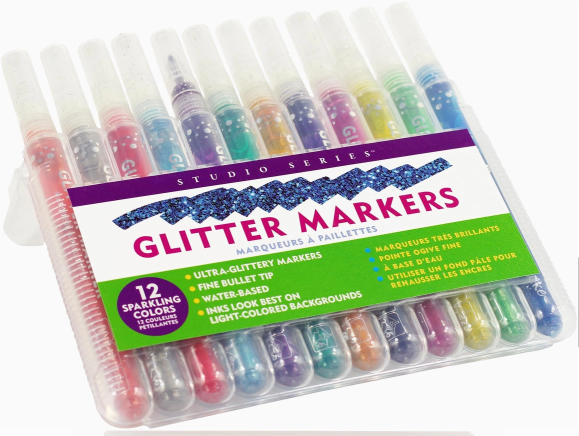 Studio Series Glitter Markers (Set of 12)