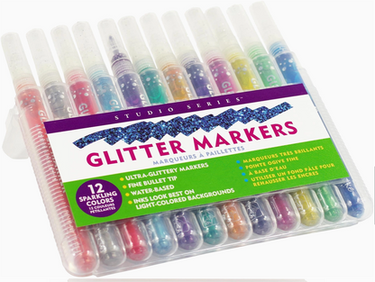 Studio Series Glitter Markers (Set of 12)