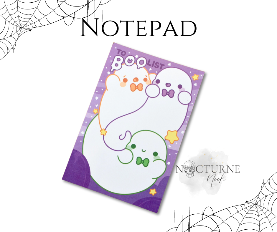 To Boo List Ghosts Notepad