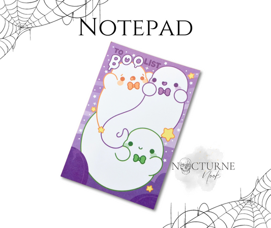 To Boo List Ghosts Notepad