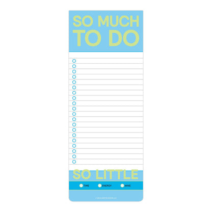 So Much to Do Make-a-List Pad