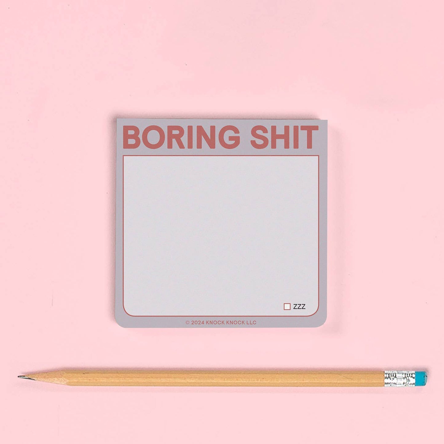 Boring Shit Sticky Note (Gray)