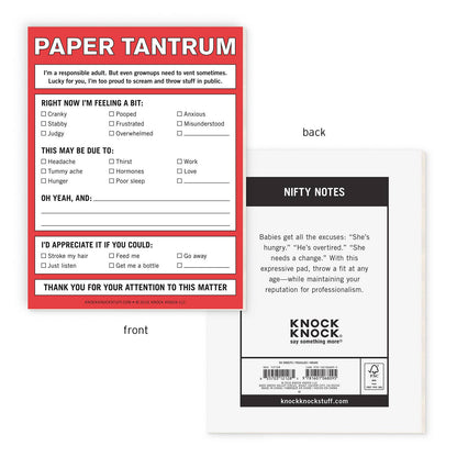 Paper Tantrum Nifty Note Pad