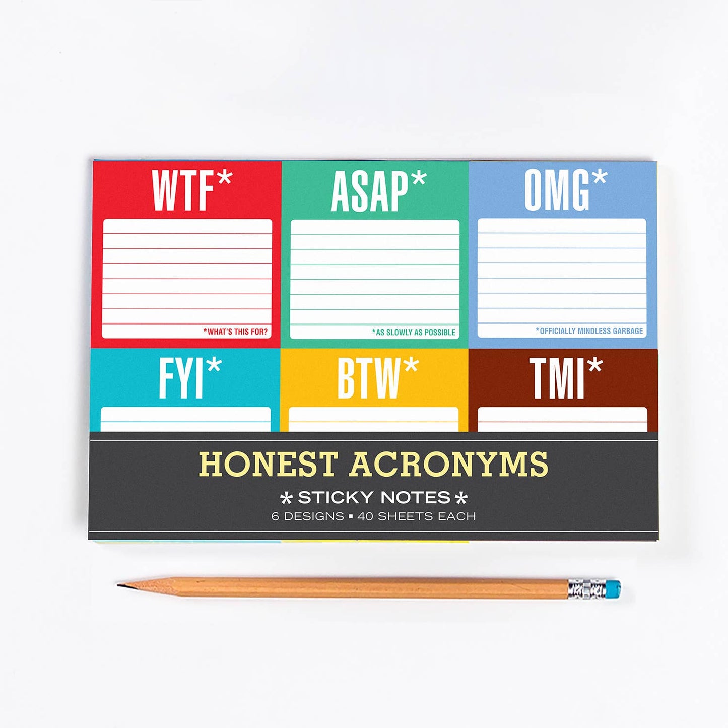 Honest Acronyms Sticky Note Packet