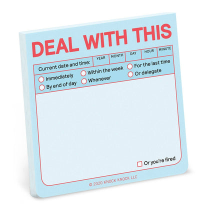 Deal with This Sticky Note (Pastel Version)