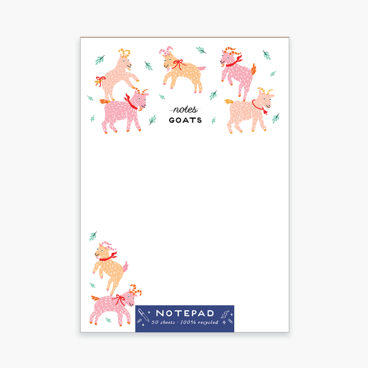 Goats Notepad – Funny Goat-Themed To-Do List | 6" x 4" | 50 Sheets by Party of One