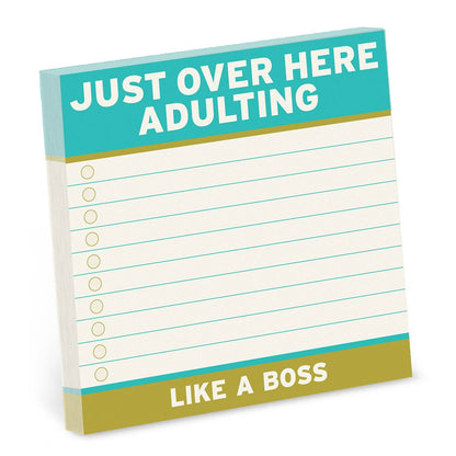 Adulting Large Sticky Notes (4 x 4-inches)