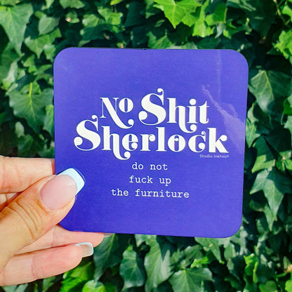 Coaster No Shit Sherlock