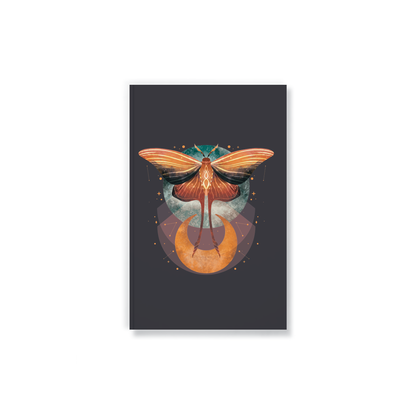 Cosmic Moth Layflat Journal Notebook: Lined / Classic