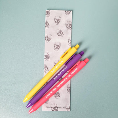 Funny Pen Set for Adults | Snarky Sayings on Color Ink Pens | Gift for Besties Certified Yapper