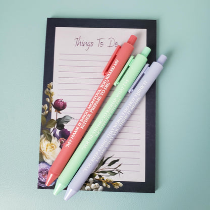 Princess Bride Pen Set – Quotes for Book Lovers & Movie Fans | Bookish Gift | Funny Pen Set