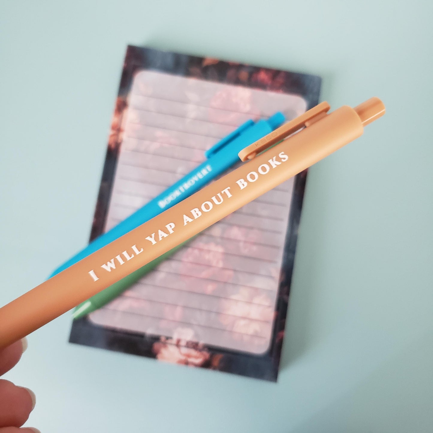 Book Lover Pens with Sayings | Color Ink Pens + Reusable Bookmark - Gift For Bestie - Booktok Booktrovert