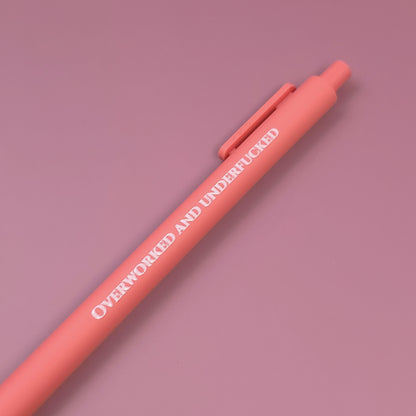 I Hate It Here Pen Set | Funny Sarcastic Pens | Demon Vibes Stationery Gift | Snarky Office Supplies | Mental Health Humor Pen Set