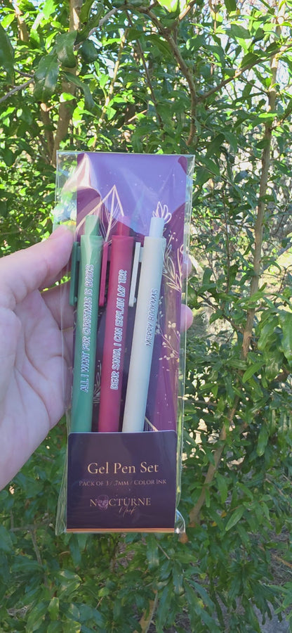 Merry Bookmas — Holiday Bookish Pen Set