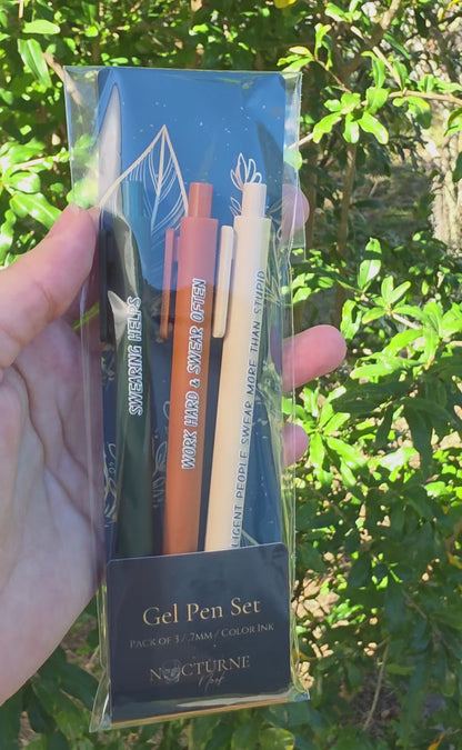 Work Hard & Swear Often Pen Set