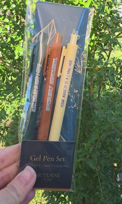 Your Anxiety is a Lying Hoe – Snarky Pen Set for the Anxiously Fabulous