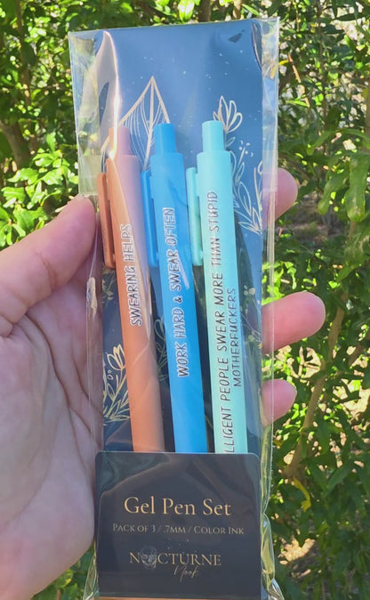 Work Hard & Swear Often Pen Set