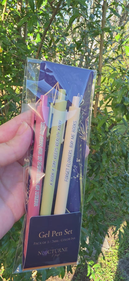 Forget Flowers, Buy Me Books — Bookish Pen Set