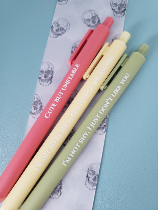 Cute But Unstable Pen Set