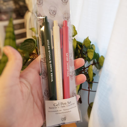 Work Hard & Swear Often Pen Set
