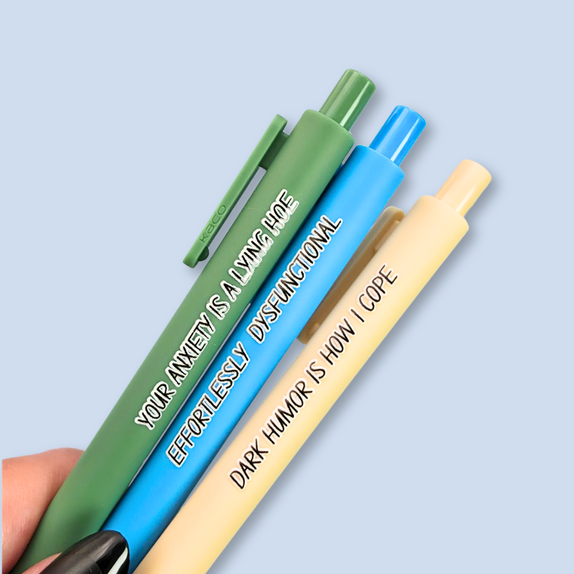 Your Anxiety is a Lying Hoe – Snarky Pen Set for the Anxiously Fabulous