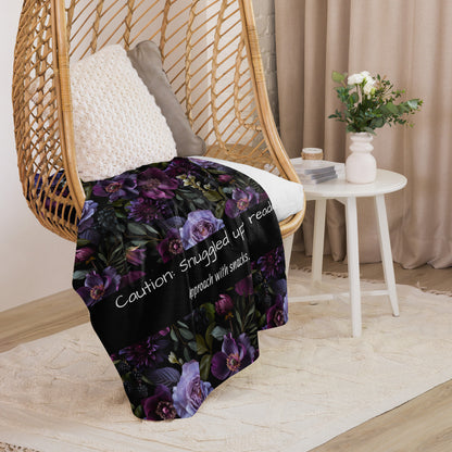 Reader Cocoon Throw Blanket - Gift for Reader