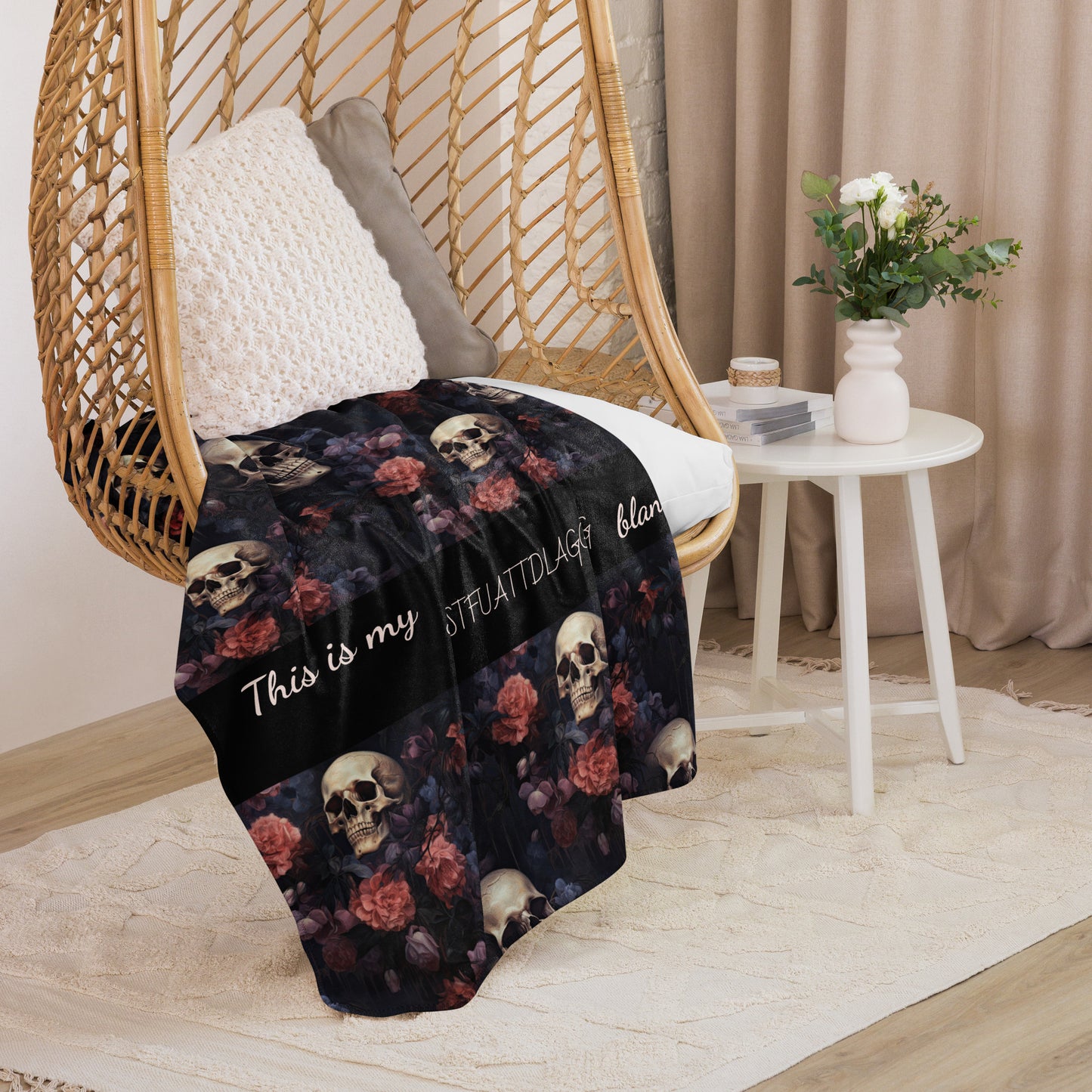 STFUATTDLAGG Throw Blanket - Gift for Dark Romance Reader